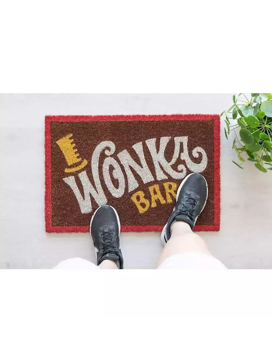 Grupo Erik Πατάκι Εισόδου από Κοκοφοίνικα Willy Wonka Wonka Bar Πολύχρωμο 40x60εκ.