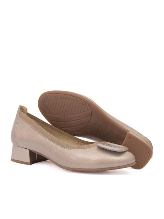 Pantofi cu toc Bej
