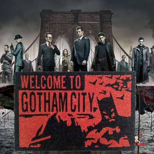 Pyramid International Entrance Mat Welcome To Gotham Red 60x40cm