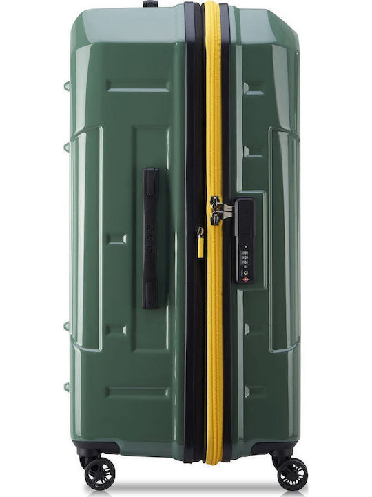 Rempart Large Hard Army Suitcase With 4 Wheels Height 80cm