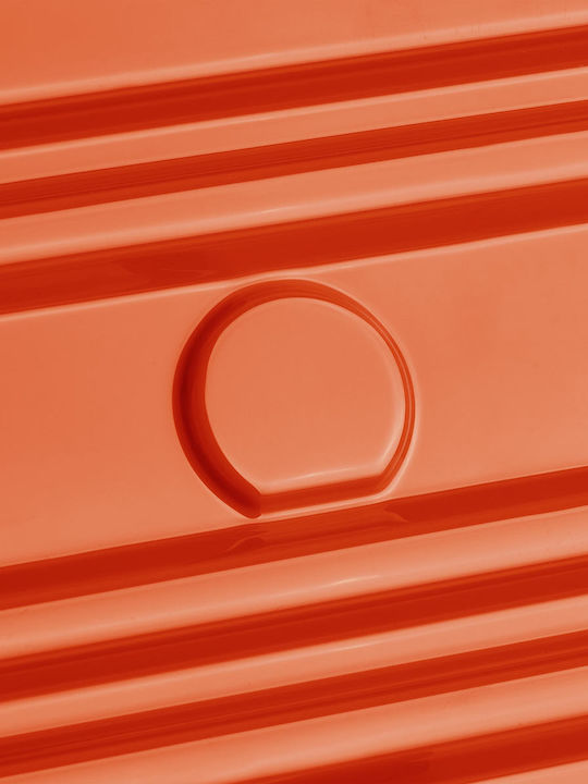 Rempart Μεγάλη Βαλίτσα Ταξιδίου Σκληρή Orange με 4 Ρόδες Ύψους 80εκ.