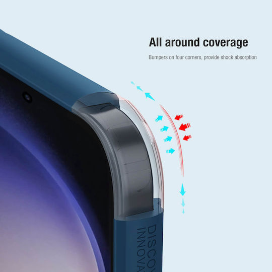 Nillkin Super Frosted Pro Задна корица Пластмаса 0.5мм Водоустойчив Син (Galaxy S24 Ultra)