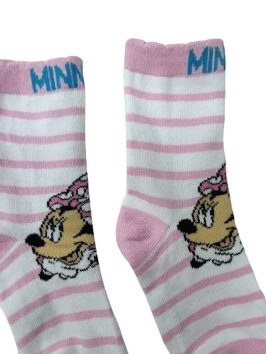 Disney Kids' Socks Minnie Pink