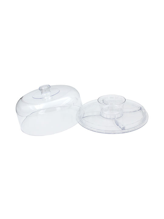 Keskor Cake Stand Transparent 31x31x20cm