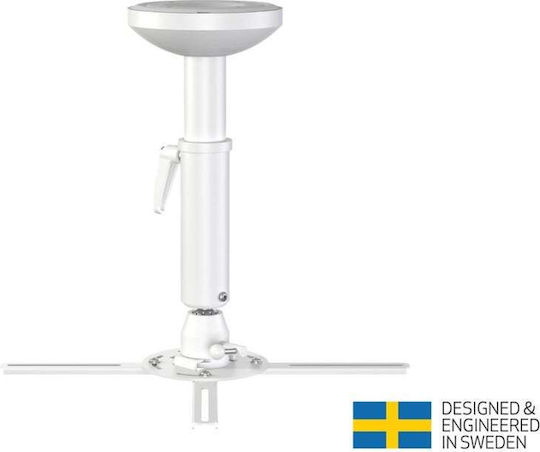 Multibrackets Projector Mount Ceiling with Maximum Load Capacity of 30kg White