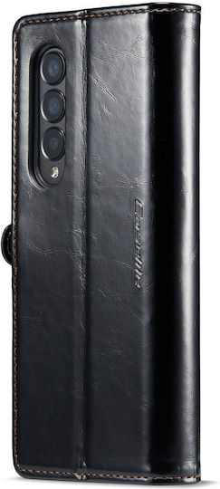 Caseme Leather Texture Портмоне Изкуствена кожа Черен (Galaxy Z Fold 3)