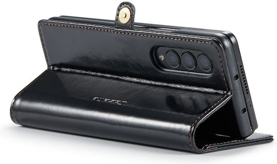 Caseme Leather Texture Портмоне Изкуствена кожа Черен (Galaxy Z Fold 3)