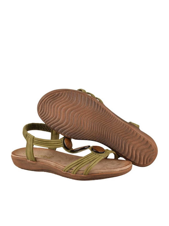 Women's Flat Sandals Anatomic in Khaki Color