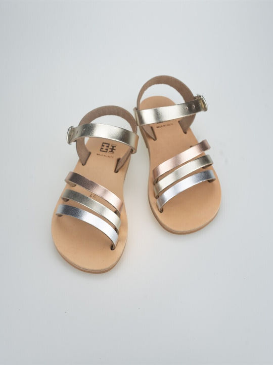 XX Kids' Sandals Panormo Metallic Trichrome