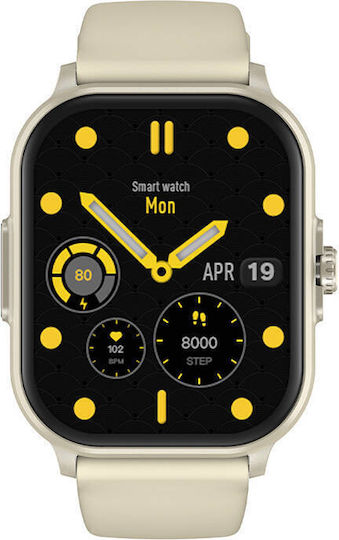 Colmi C63 Aluminium Smartwatch with Heart Rate Monitor (Yellow)