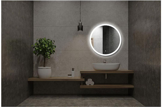 Καθρέπτης Μπάνιου Led Αφής με Μήκος 60cm