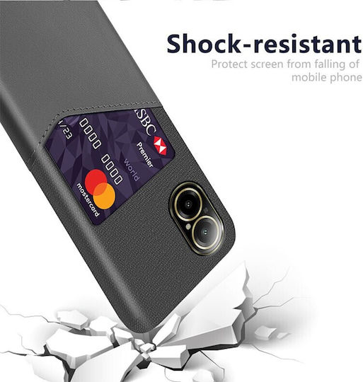 Card Slot Back Cover Πλαστικό Γκρι (Realme C67)