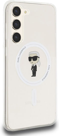 Karl Lagerfeld Ikonik Magsafe Back Cover Plastic / Silicon Transparent (Galaxy S23+) KLHMS23MHFCKNOT