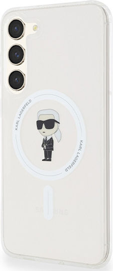 Karl Lagerfeld Ikonik Magsafe Back Cover Plastic / Silicon Transparent (Galaxy S23+) KLHMS23MHFCKNOT