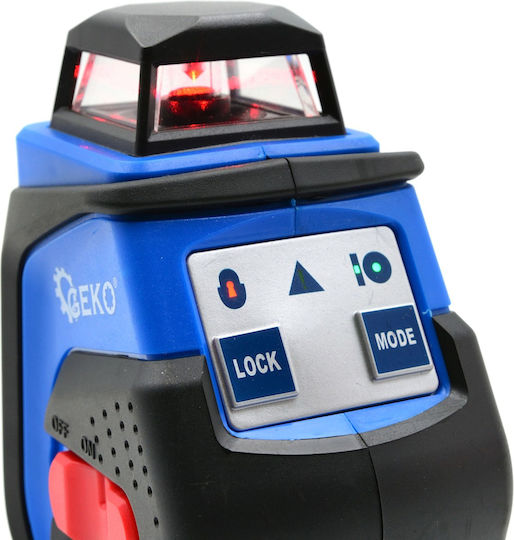 Geko Liniar Nivelă Laser Fascicul Roșu 1.5V cu Domeniu de Lucru 25m