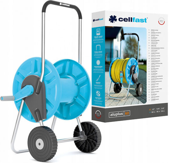 Cellfast Cu rotile Bobină de Furtun pentru Furtun până la 60m