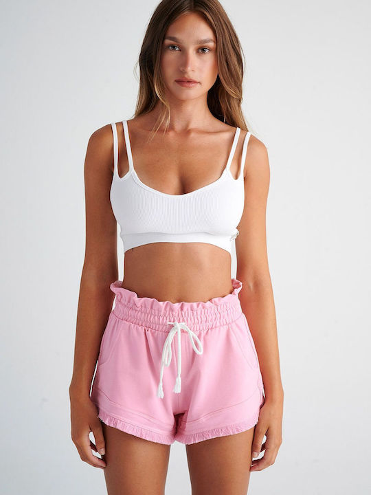 SugarFree Women's Sporty Shorts Pink