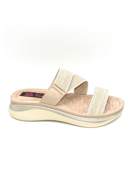 Super Mode Anatomic Women's Platform Shoes Beige