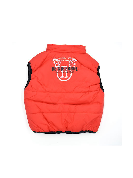 Baby Train Sleeveless Jacket/Air Red