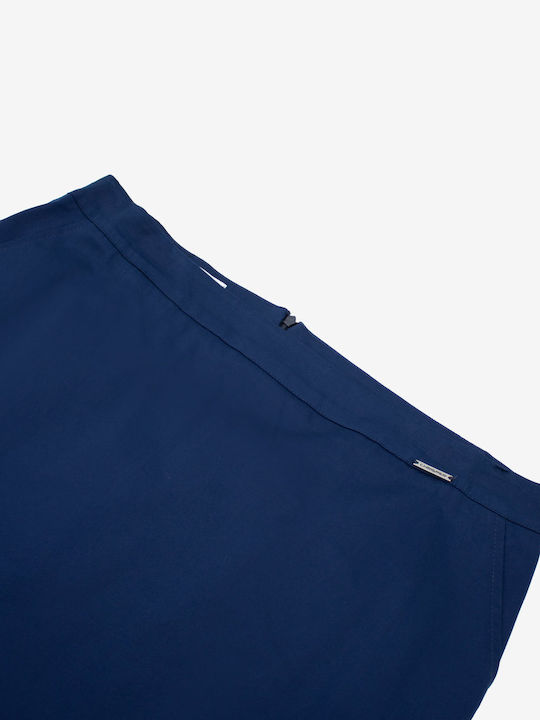 Chrisper Skirt in Navy Blue color