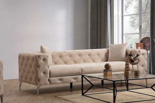 Como Dreisitzer Sofa Ecru 237x90x70cm