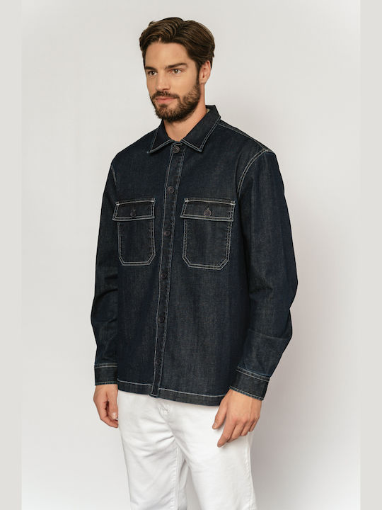 Edward Jeans Men's Denim Jacket Blue