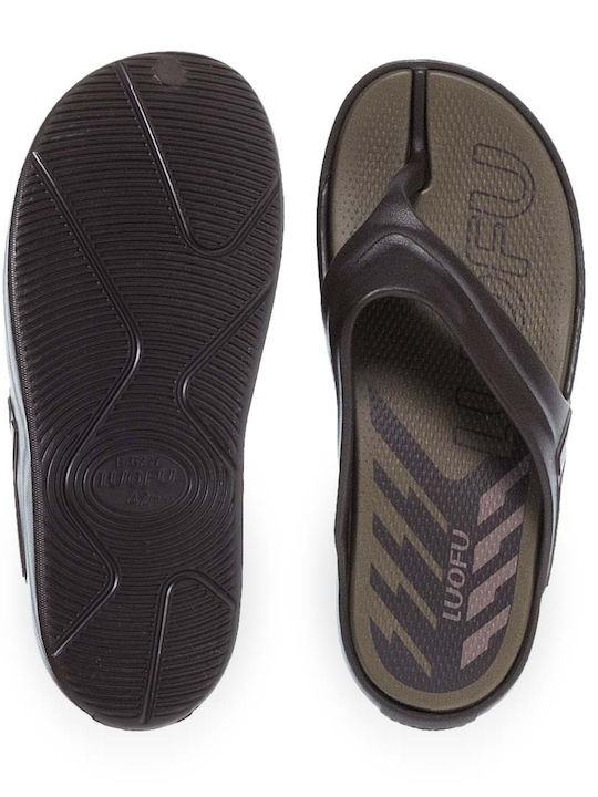 Herren Flip Flops Braun