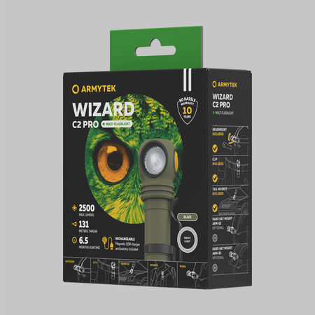 Armytek Pro Επαναφορτιζόμενος Φακός LED Wizard C2