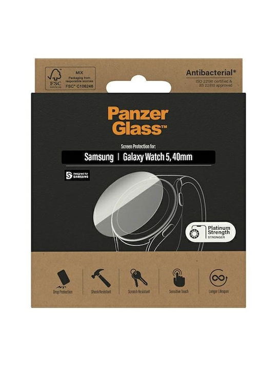 PanzerGlass Tempered Glass pentru Galaxy Watch 5 40mm - Ceas Galaxy Watch 5 de 40mm 1buc 3674