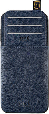 Idol 1991 Anti-rfid Leather Wallet Blue (iPhone 11)