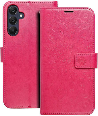 Samsung Forcell Mezzo Book Silicone with Strap Durable Magnetic Mandala Magenta (SAMSUNG A25)