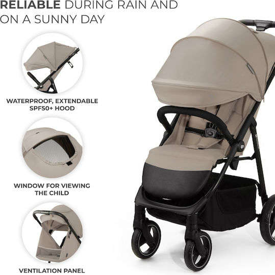 Kinderkraft Trig 3 Baby Stroller Suitable for Newborn Beige