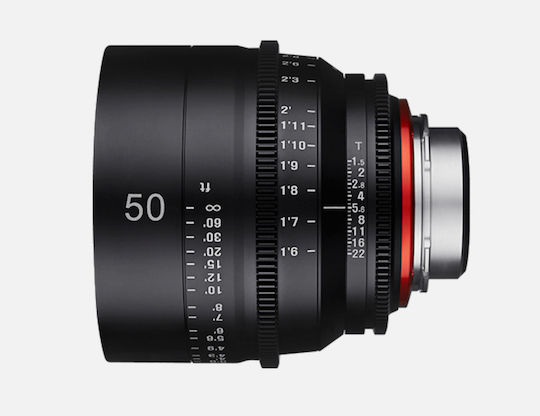 Samyang Full Frame Camera Lens 50mm T1.5 XEEN Fixed for Canon EF Mount Black
