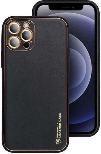Back Cover Piele Negru (Galaxy A25 5G)