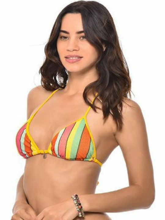 Triangle Bikini Top Oko Jamaica Multicolour Striped