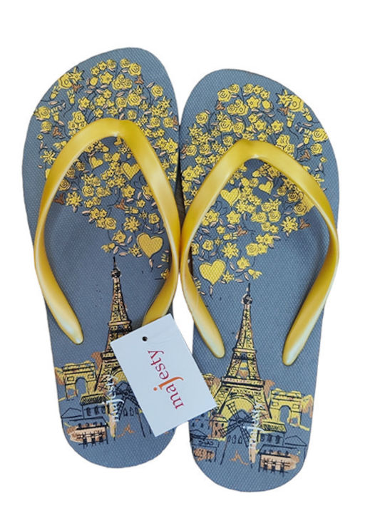 Majesty Frauen Flip Flops in Gray Farbe