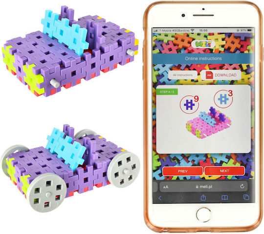 ikonka Building Blocks for 3+ Years 400 Pieces