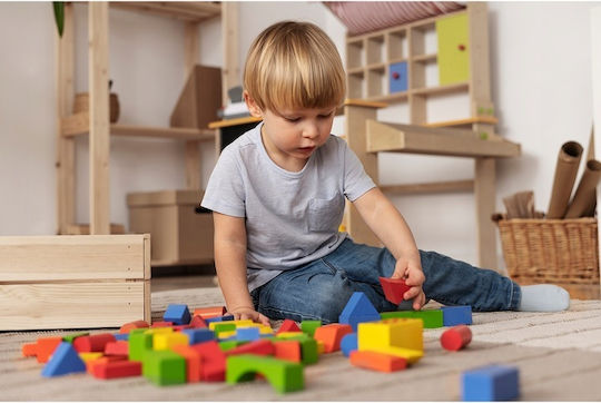Holzbausteine Für Kinder Ab 3 Jahren 100 Stück