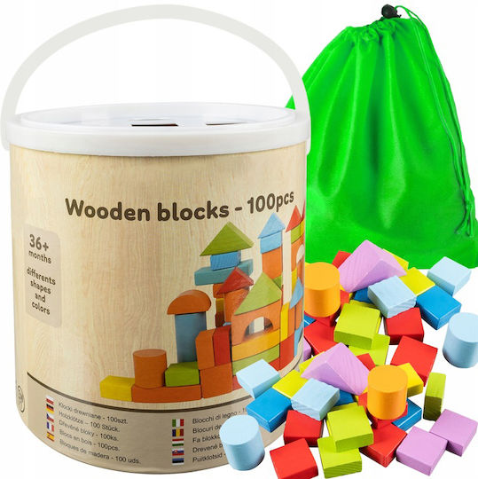Holzbausteine Für Kinder Ab 3 Jahren 100 Stück