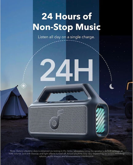 Anker Soundcore Boom 2 Waterproof Bluetooth Speaker 80W with Battery Life up to 24 hours Blue
