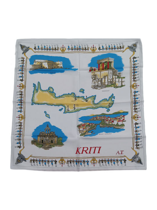 Crete Tourist Green Shawl 70x70