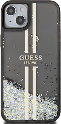 Guess Liquid Glitter Umschlag Rückseite Kunststoff Gold (iPhone 15)