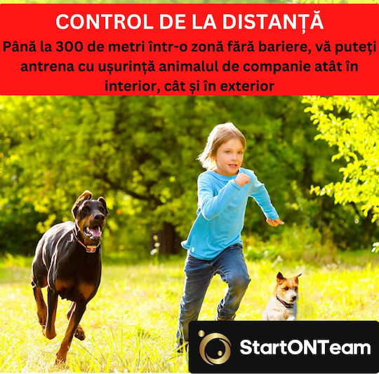 StartOnTeam Ηλεκτρικό Κολάρο Εκπαίδευσης Σκύλου με Εμβέλεια 330m