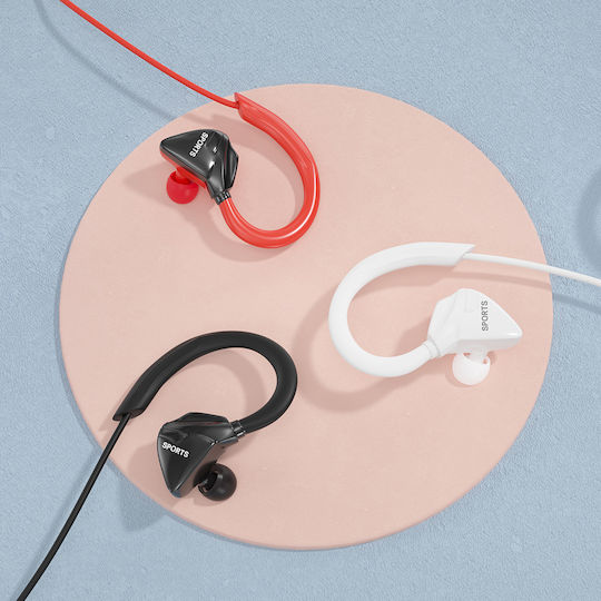 Music Taxi X-603 In-ear Handsfree Headphones with Connector 3.5mm Red