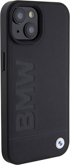BMW Signature Logo Imprint Back Cover Πλαστικό Μαύρο (iPhone 15)