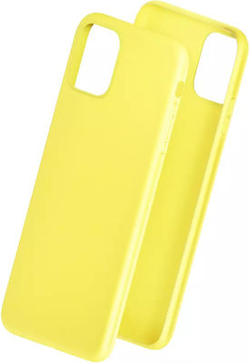 3MK Matt Silicone Back Cover Yellow (iPhone 14 Pro Max)