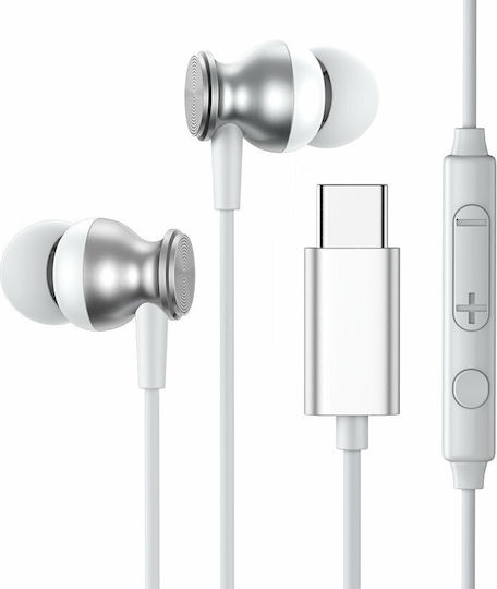 Joyroom JR-EC04 In-Ear Freisprecheinrichtung Kopfhörer mit Stecker USB-C Gray