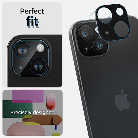 Spigen Gehärtetes Glas Tr Optik 2er Pack Schwarz Für iPhone 15 / 15 Plus 14 14 Plus Agl06917