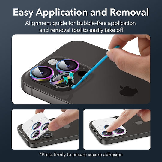ESR Armorite Camera Protection Tempered Glass Chromatic for the iPhone 15 Pro / 15 Pro Max.