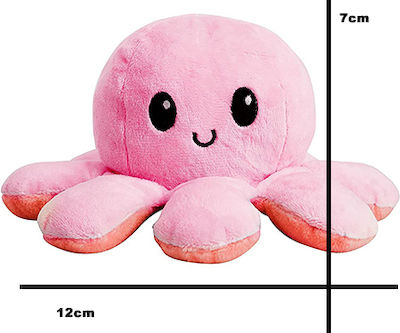 Plush Octopus Mood Changing 12cm - Orange Pink